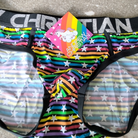 Andrew Christian Other - Andrew Christian Pride Stars & Stripes Brief w/ Almost Naked
